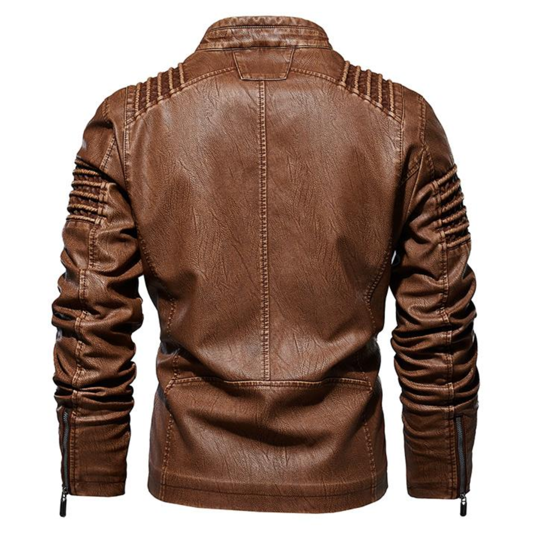 Nordmann Falk – Herren Bikerjacke im Vintage-Stil