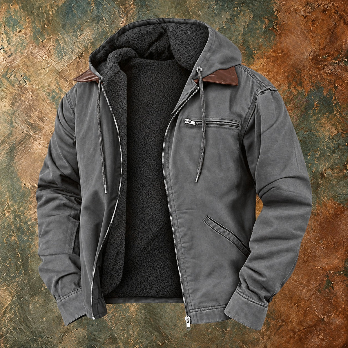 Nordmann Lars – Lässige Winterjacke – Grau