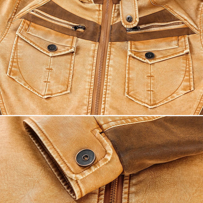Nordmann Gunnar – Zweifarbige Herrenjacke mit Kapuze