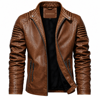 Nordmann Falk – Herren Bikerjacke im Vintage-Stil