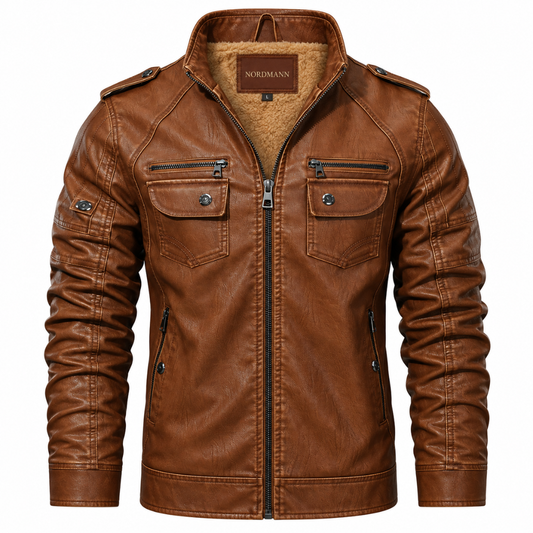 Nordmann Björn – Gefütterte Herrenjacke mit Stehkragen