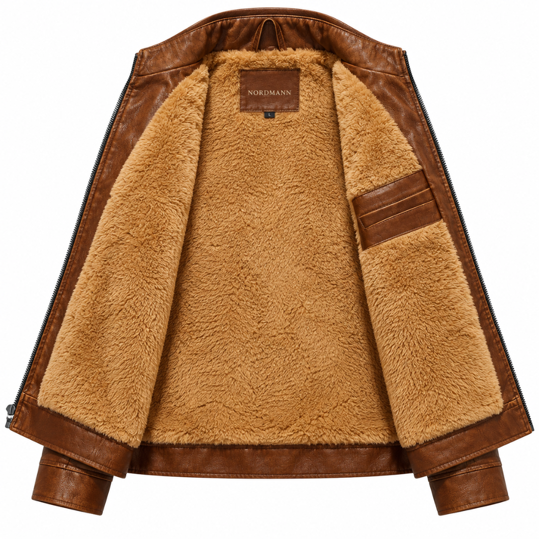 Nordmann Björn – Gefütterte Herrenjacke mit Stehkragen