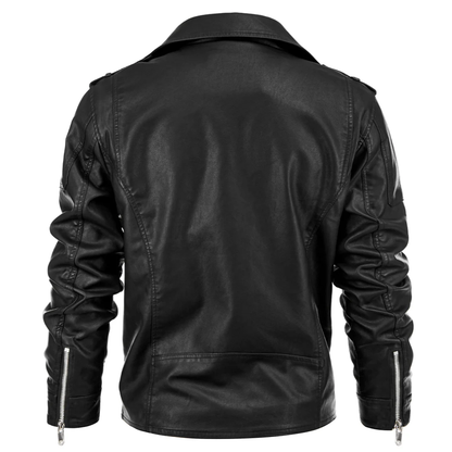 Nordmann Ragnar – Herren Bikerjacke mit Doppelgürtel