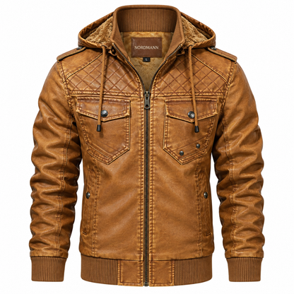 Nordmann Leif – Herren Kapuzenjacke im Vintage-Look