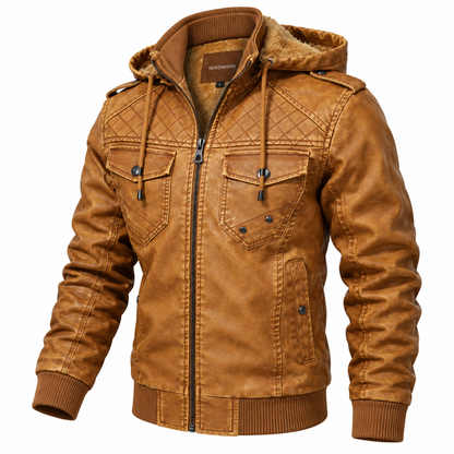 Nordmann Leif – Herren Kapuzenjacke im Vintage-Look