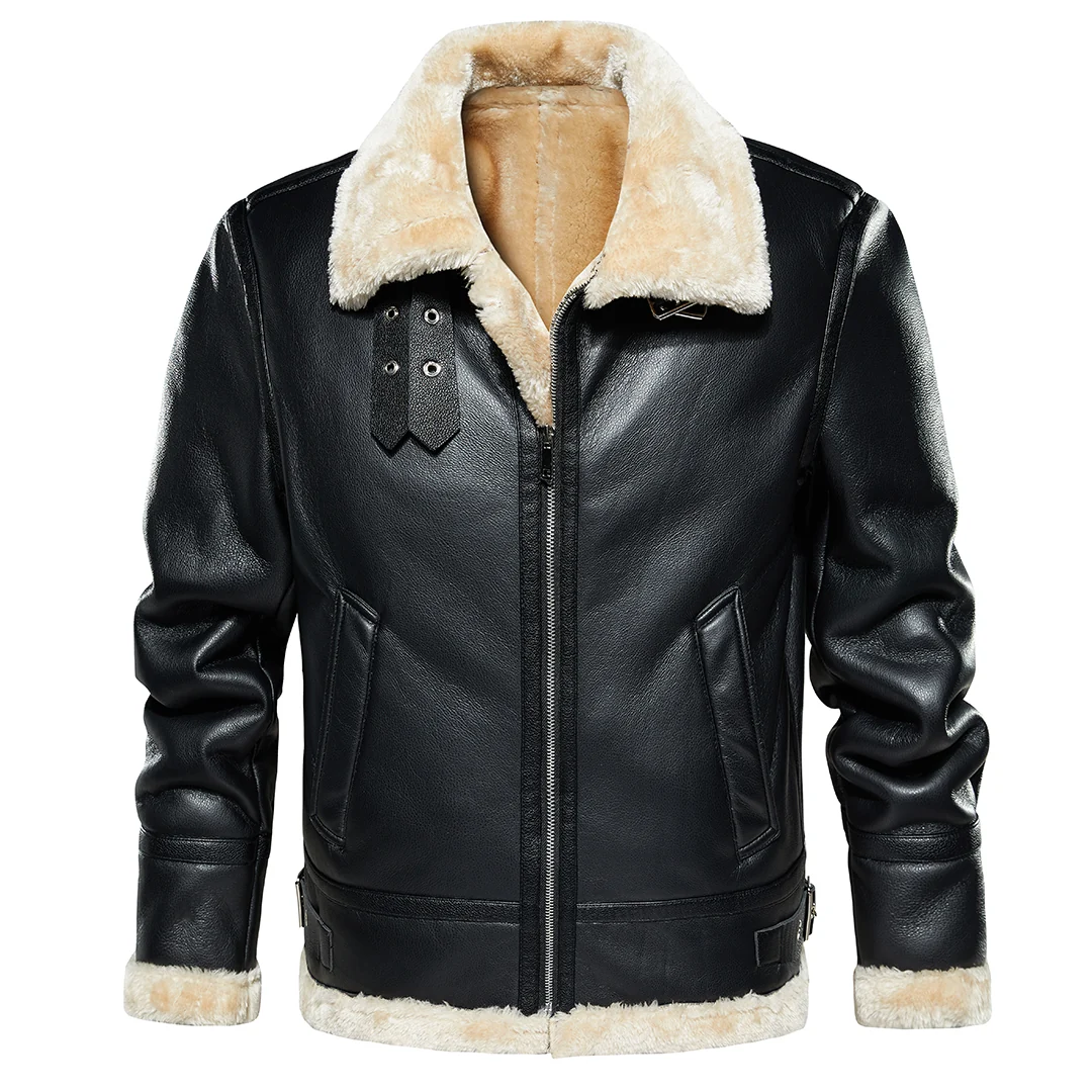 Nordmann Arvid – Herren Fliegerjacke mit Teddyfutter
