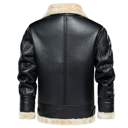 Nordmann Arvid – Herren Fliegerjacke mit Teddyfutter