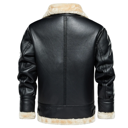Nordmann Arvid – Herren Fliegerjacke mit Teddyfutter