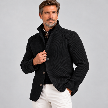 Eleganter Cardigan im Sakko-Stil mit Knöpfen