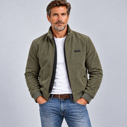 Herren Cordjacke – Stilvolle Jacke mit Teddyfutter-Optik