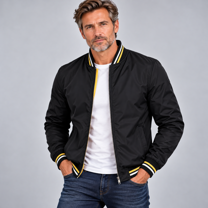 Sportliche Übergangsjacke mit Kontrastdetails