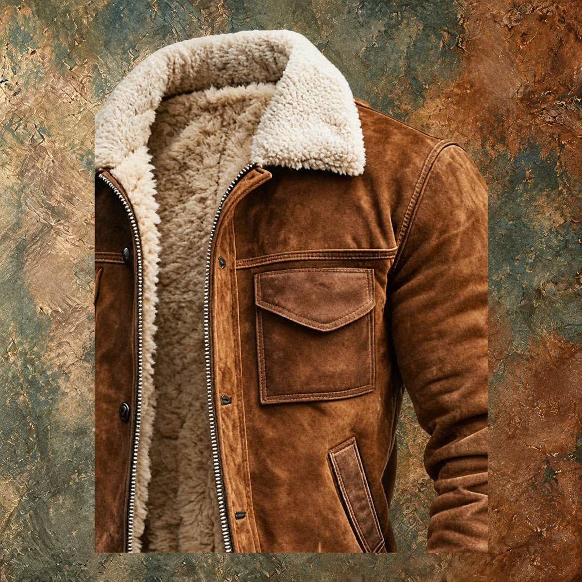 Nordmann – Vintagejacke mit Sherpafutter – Ansicht 3