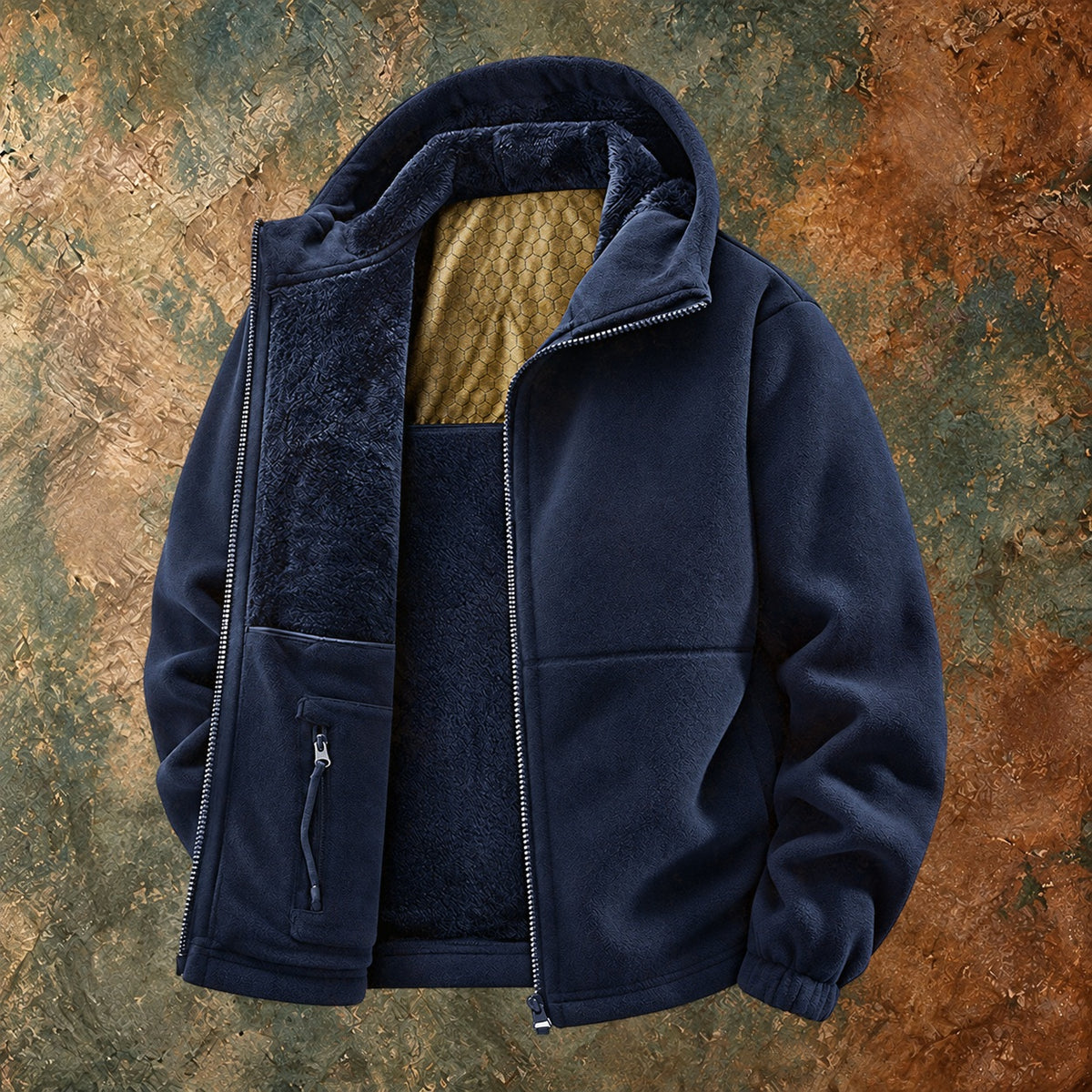 Nordmann Derk – Warme Fleecejacke – Marineblau