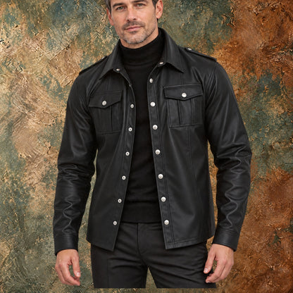 Nordmann – Langarmjacke aus PU-Leder