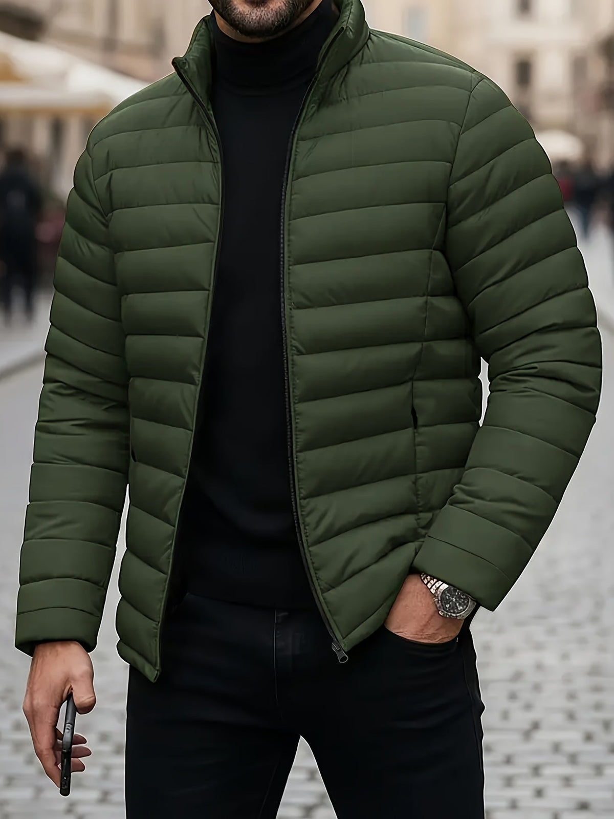 Nordmann – Premium-Herbstjacke für Herren – Grün