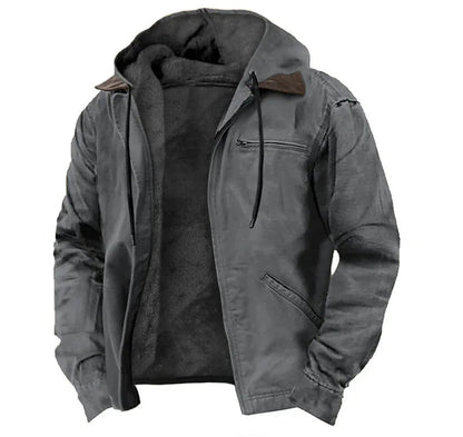 Nordmann – Elegante Herrenjacke mit Reverskragen – Grau