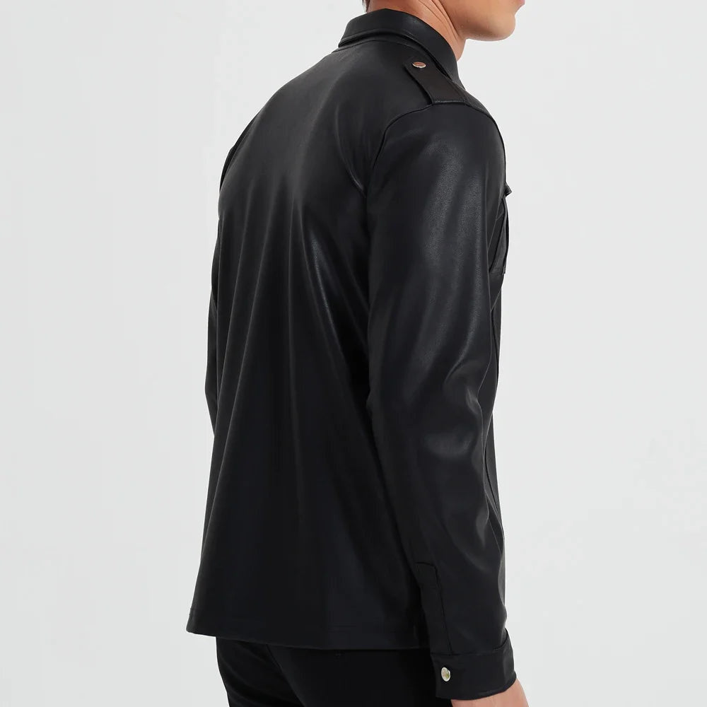 Nordmann – Langarmjacke aus PU-Leder – Ansicht 4