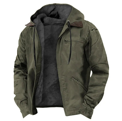 Nordmann – Elegante Herrenjacke mit Reverskragen – Grün