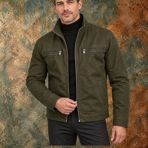 Nordmann Valmont – Olivgrüne Vintage-Fieldjacke