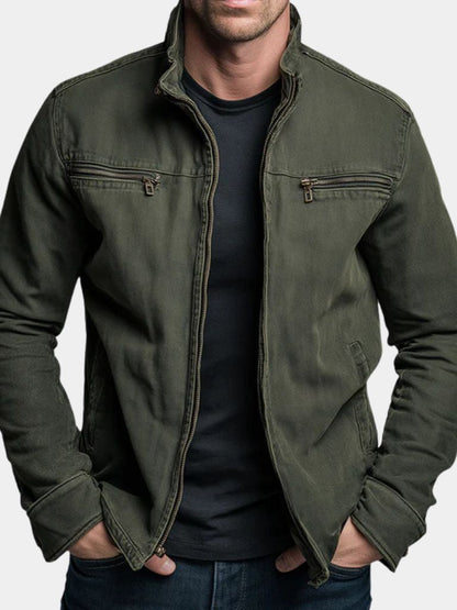 Nordmann Valmont – Olivgrüne Vintage-Fieldjacke – Ansicht 6