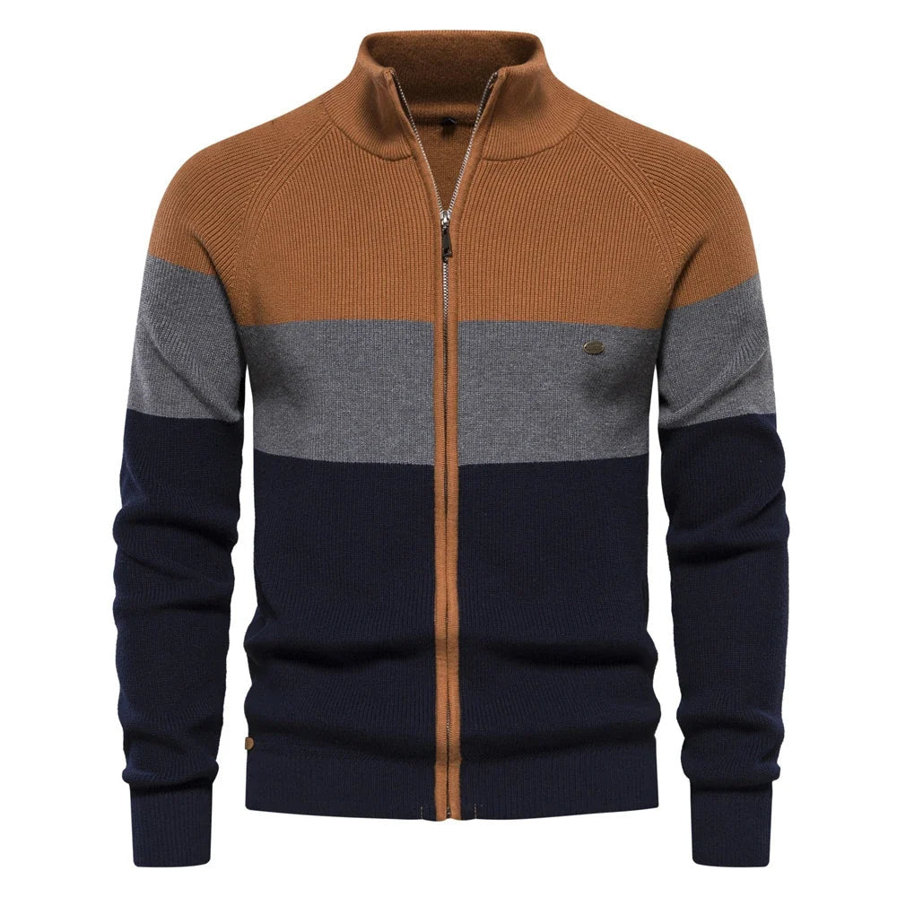 Nordmann – Herrenjacke mit Reißverschluss – Orange