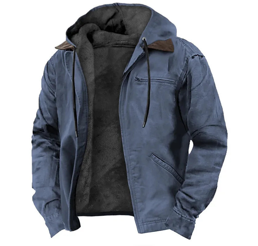 Nordmann – Elegante Herrenjacke mit Reverskragen – Marineblau