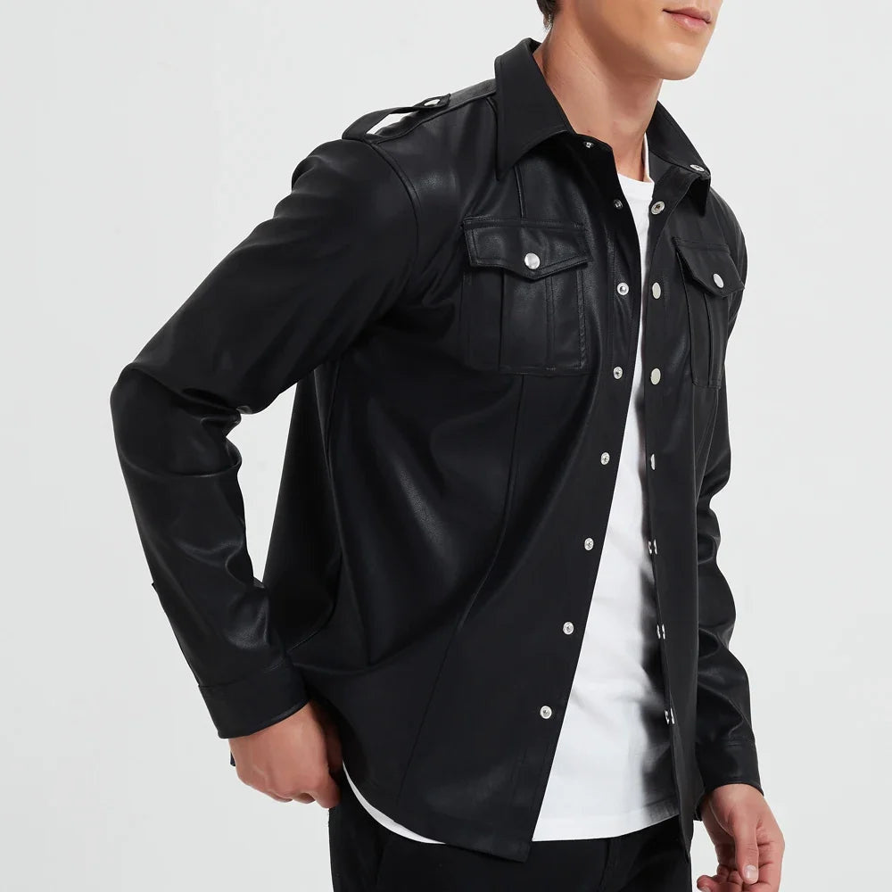 Nordmann – Langarmjacke aus PU-Leder – Ansicht 2