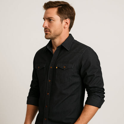 Nordmann – Bequeme Denim-Hemdjacke – Ansicht 3