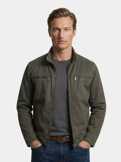 Nordmann Valmont – Olivgrüne Vintage-Fieldjacke – Ansicht 3