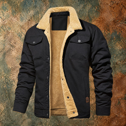Nordmann – Markante Herren-Bomberjacke – Schwarz