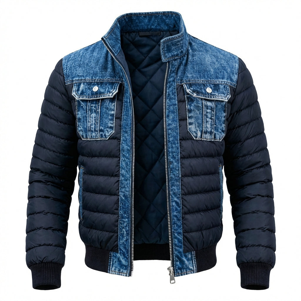 Nordmann – Klassische gefütterte Jeansjacke – Ansicht 3