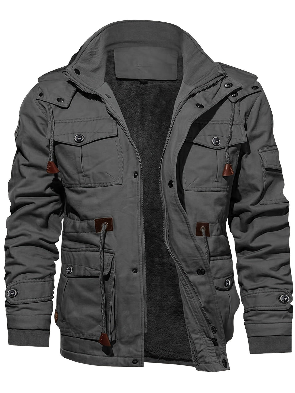 Nordmann – Lange Outdoorjacke für Herren – Grau