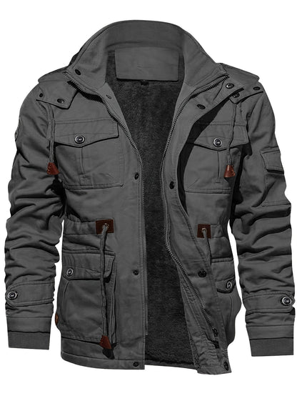 Nordmann – Lange Outdoorjacke für Herren – Grau