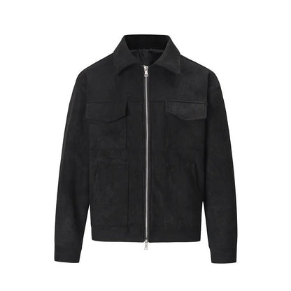 Nordmann – Oversize-Jacke in Velourslederoptik – Ansicht 4