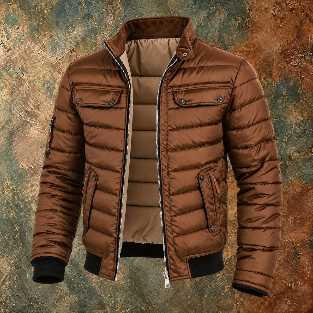 Nordmann UrbanPilot – Steppjacke – Braun