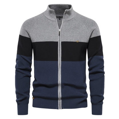 Nordmann – Herrenjacke mit Reißverschluss – Grau