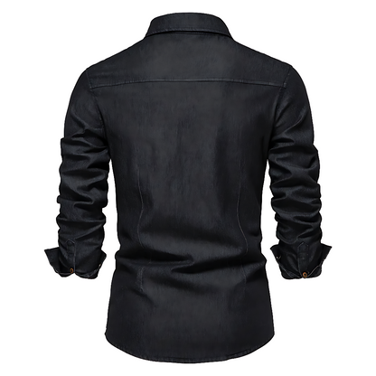 Nordmann – Bequeme Denim-Hemdjacke – Ansicht 2