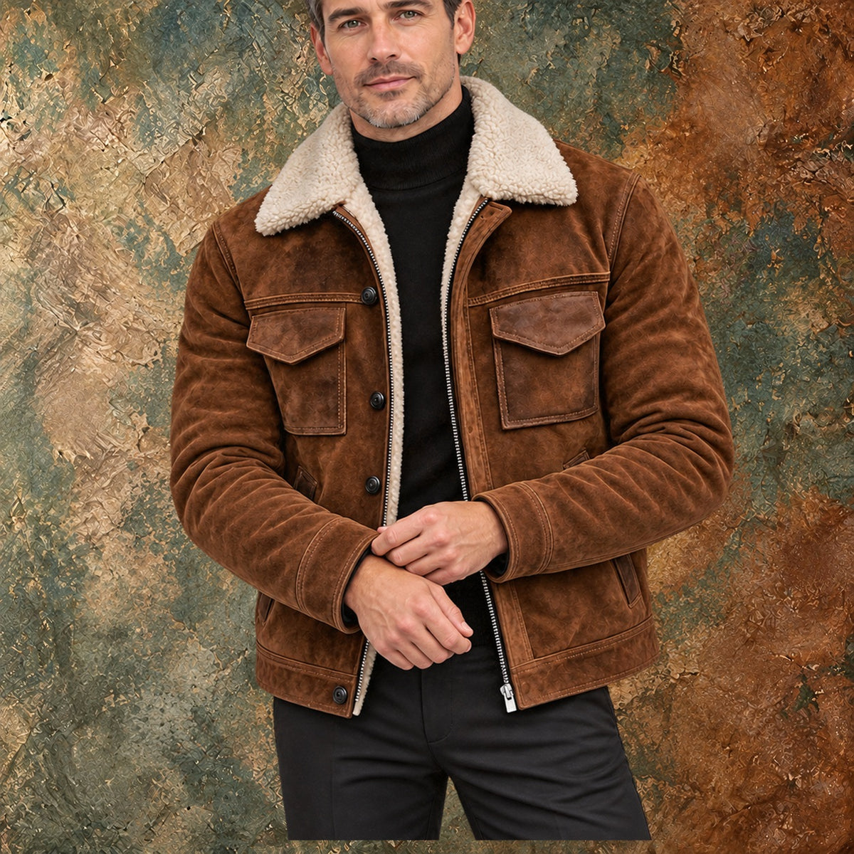 Nordmann – Vintagejacke mit Sherpafutter