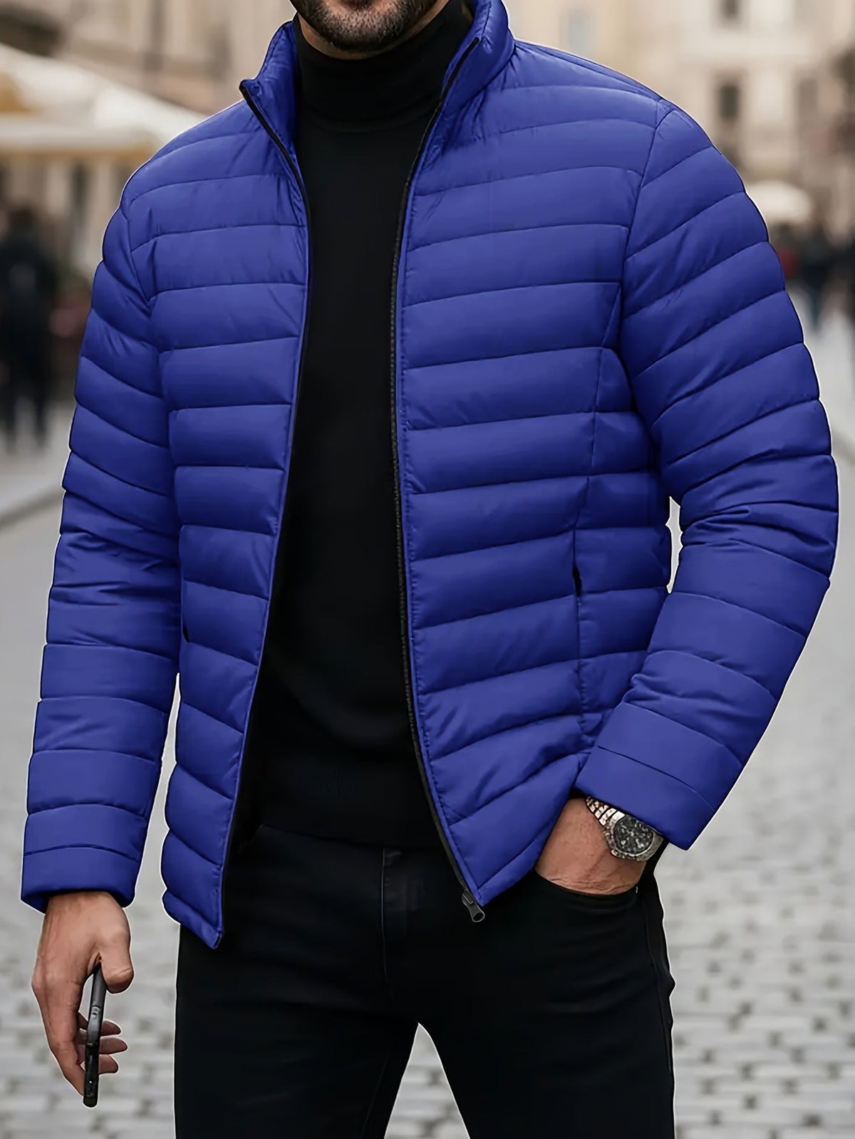 Nordmann – Premium-Herbstjacke für Herren – Kräftiges Blau