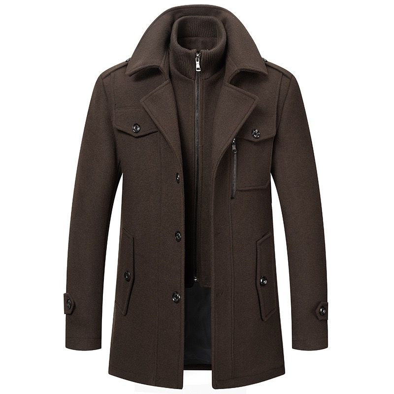 Nordmann – Klassische Herren-Winterjacke – Dunkelbraun