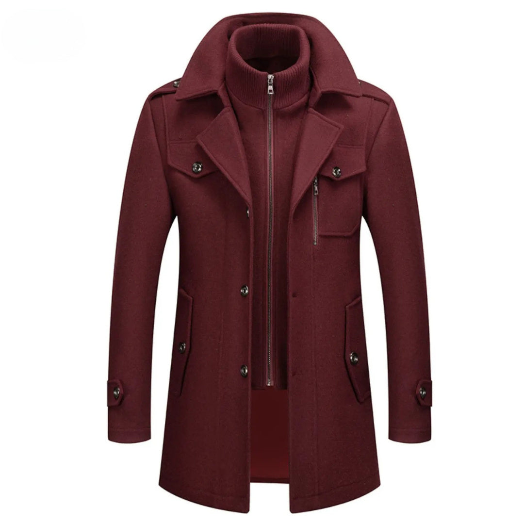 Nordmann – Klassische Herren-Winterjacke – Bordeaux