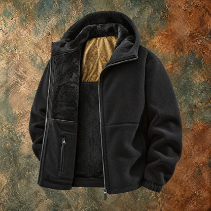 Nordmann Derk – Warme Fleecejacke – Schwarz