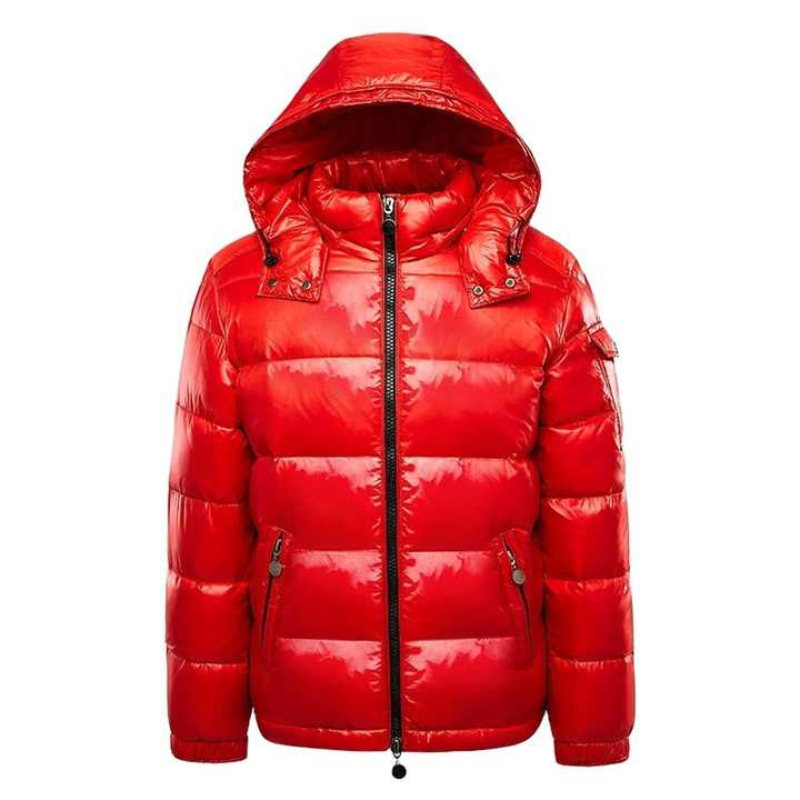 Nordmann – Glänzende Herren-Steppjacke – Rot