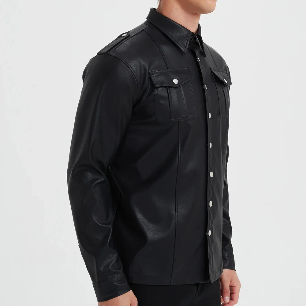 Nordmann – Langarmjacke aus PU-Leder – Ansicht 3
